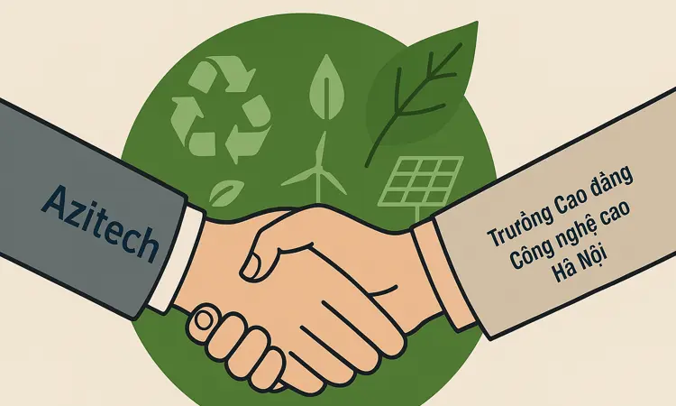 Azitech bắt tay đào tạo lực lượng lao động xanh cho thủ đô.